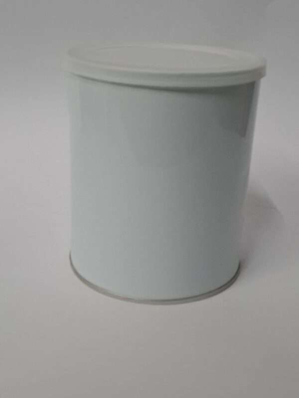 Empty wax pot tin 800g White