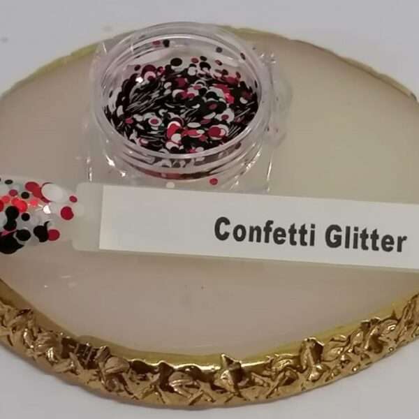 Confetti Glitter (Black,White,Red)
