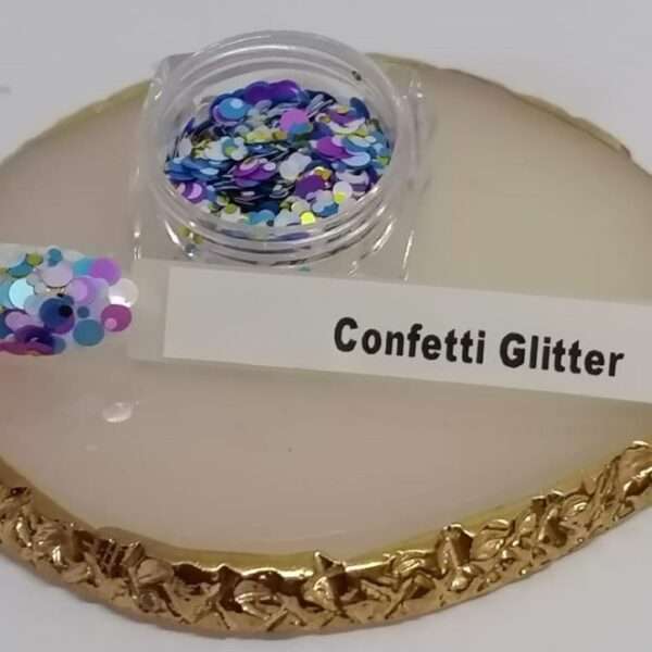Confetti Glitter (Blue,White,Gold)