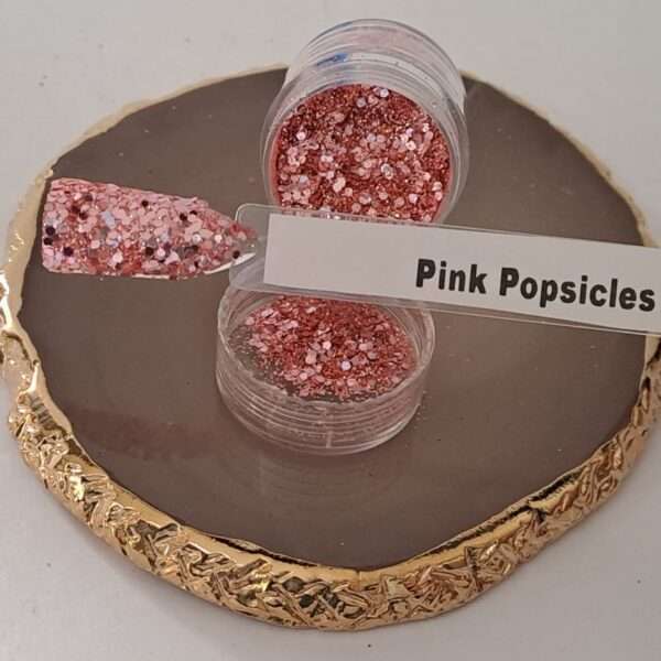 Glitter Pink Popsicles