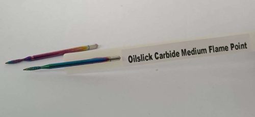 E-File Drill Bit Oilslick Carbide Medium Flame Point