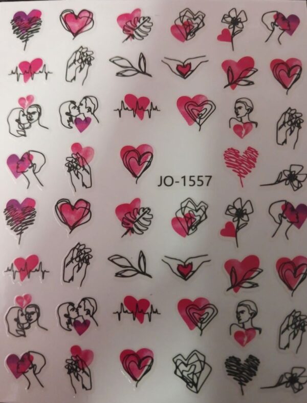 Valentine's Nail Art Sticker JO-1557