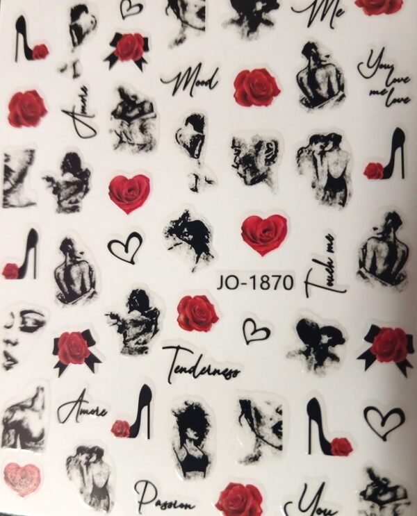 Valentine's Nail Art Sticker JO-1870
